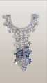 STYLISH GOLDER SILVER STICKER NECK  PATCHES TRIMS. 