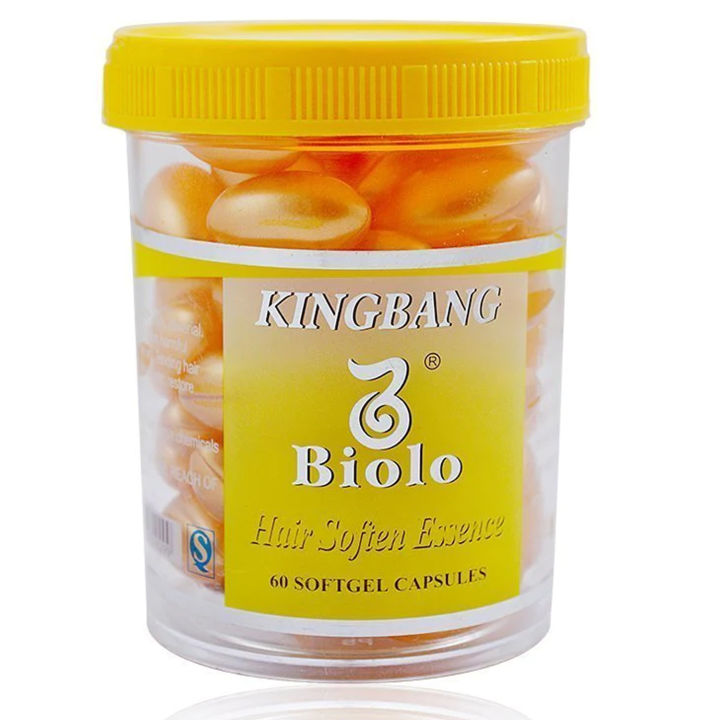 Kingbang Vitamin E & Aloe Vera Animate Hair Treatment Soften Essence Soft gel Capsule 50/60 x 1.6G