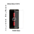 Infinix Note 4 X572 High-Quality Polish Screen Tempered Glass Protector Ultimate Clarity For Infinix Note 4 X572. 