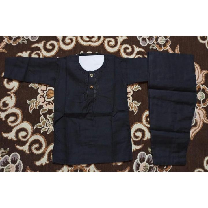 boys black kurta shalwar kameez Daraz.pk