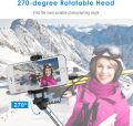 JETech Battery Free Selfie Stick Cable Control (No Battery No Bluetooth) Self-portrait Monopod Pole. 