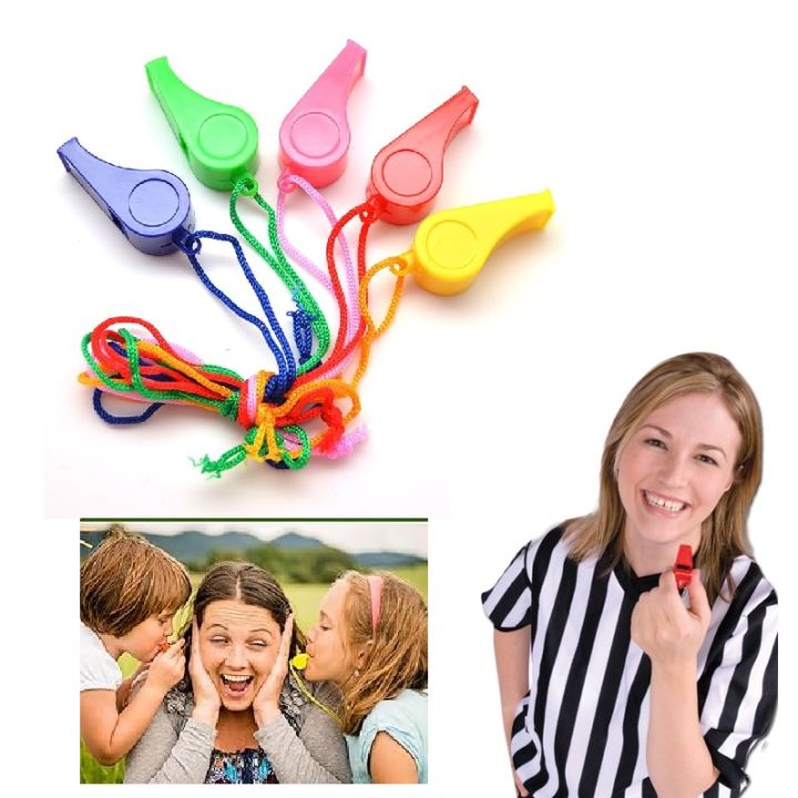 Whistle For Referee Security Guard Whistle Sports Whistles Lanyard Loud Crip Sound Whistle Referees Coach Whistle Plastic Whistle Kids Whistle Multicolor