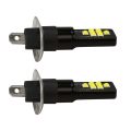 2Pcs Car Led 12V-24V 12Smd Light 3030 Chipset, For Fog Lights White. 
