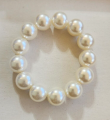 Large White Pearl Beads Beautiful Bracelet for Girls woman. 