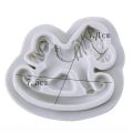 Multiuse Rocking Horse Shape Silicone Mold kids toy horse shape Fondant Silicone Mold for Cakes Decoration, horse Shape Creative Decorative Silicone Craft Mould Tool Baking Tool. 