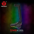 FANTECH Tower AC3001s RGB Headphone Flex Display Stand for Professional Gaming Setup - Black. 