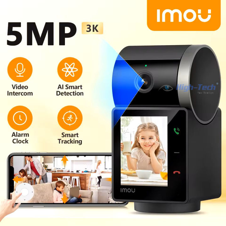 IMOU Rex VT One-touch Call Camera 360° 5MP 3K Indoor Two-way Video Talks Human Pet detection WIFI Security IP Camera