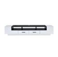TV Stand For 60" TV Cabinet (Console)TV Stand with Media Compartments in Black and White Entertainment Center, Black & White Modern TV Cabinet - for Media Player, Game Console. Used For Multipurpose. 
