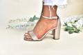 Women Block Heel Wedding Heels Ankle Strap  Heel Sandals  Bridal Shoes Party Wear. 
