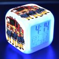 Cartoon Toys Kids Alarm Clock Fireman Sam LED Color Changing Digital Clock Desk Night Wake Up Light Glowing Electronic Reveil. 