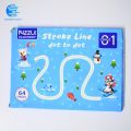 Big Size A4 Kids Magical Tracing Workbook Set 64 Pages With Two Markers Duster Attached, A4 Kids Educational Learning Tracing Book, Reusable Calligraphy Copybook, Practice Drawing Book for Kids, Pen Control Training Drawing Book, Handwriting Practice Copy. 