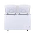 HAIER DOUBLE DOOR DEEP FREEZER HDF-385I  INVERTER 385 LITERS, 13 CUBIC FEET, WHITE,. 