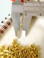 100/150 pcs 9.5, 5mm, 4mm Golden Metal Bead Caps for Jewellery Making, DIY Tussles, Crafting. 