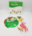 FLAMINGO THEME PARTY DECORATION SPIRALS PACK - PACK OF 6 STREAMERS AND 6 CUTOUTS. 