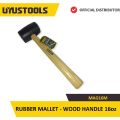 UYUSTOOLS MAG16M RUBBER MALLET WOOD HANDLE 16oz. 