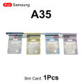 1Pcs Sim Tray For Samsung Galaxy A15 A25 5G A55 A35 Sim Card Holder Slot Replacement Parts. 