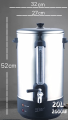 Wtrtr 30L Electric Water Boiler, Commercial Insulation Bucket Electric Hot Water Pot Stainless Steel Insulation Cask Milk Tea Kettle Large Capacity. 