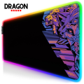 TITANWOLF XXL RGB Gaming Mouse Pad SMALL & Large Size - Extended & Small Led Soft Cloth Mousepad Mat with Non-Slip Rubber Base & 14 Lighting Modes for Gamers, PC Computer, Laptop, Office - (800×300×4mm) - Black - FunBug. 