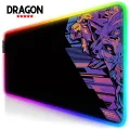 High-Quality XXL RGB Gaming Mouse Pad SMALL & Large Size with Gel Wrist Pad - Extended & Small Led Soft Cloth Mousepad Mat with Non-Slip Rubber Base & 14 Lighting Modes for Gamers, PC Computer, Laptop, Office - (800×300×4mm) - Black - FunBug. 