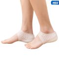 【FOOT SOFA】1 Pair/2pcs Women Men 2-5.5cm Invisible Height Increase Socks Concealed Footbed Enhancer Heel Silicone Pads Insoles Foot Massage Shoes Accessories. 