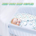 2pcs Baby Swaddle Blanket, 0 to 6 M Swaddle Wrap for Infant, Adjustable Newborn Swaddle, Organic Cotton Baby Swaddle. 