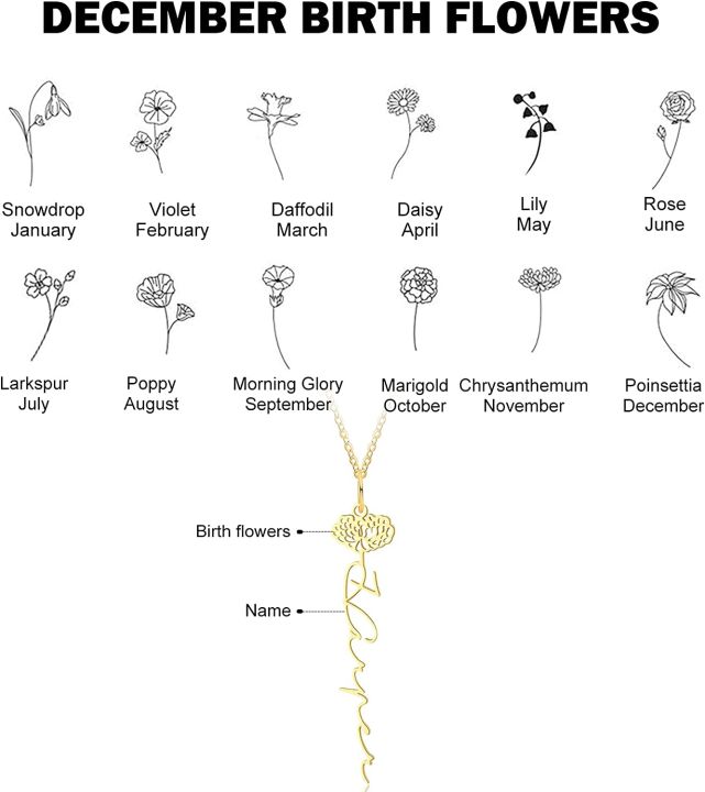 Personalized%20Birth%20Flower%20Name%20Necklace%201-12%20Month%20Name%20Necklace%20Floral%20Pendant%20Necklace%20Sterling%20Silver%20Necklace%20for%20Women%20Mom%20Girlfriend%20Mother's%20Day%20Birthday%20Anniversary%20-%20Image%202