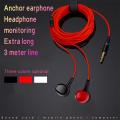 3m Long Wires Headphone In-Ear Clear Bass Ergonomic Monitoring Headset Mobile Smart Phone Headset Stereo Music Earphones. 