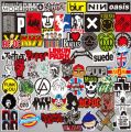 10 Pcs/Pack Rock and Roll Retro Music Band Graffiti Waterproof Stickers for Laptop,Luggage Bag,PC,TV,Skateboard,Mobile. 