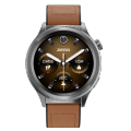 Zero® Lunar 360 Smartwatch 1.43" AMOLED Display |  Calling, Full Health Tracking, Voice Assistant | Premium Zinc Alloy Body with Leather+TPU Strap | Unisex Smartwatch for Android & iOS. 