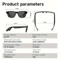 Smart Glasses Listenable Songs, Wireless Headphone Smart Glasses For Phone, Back To School Cool Gifts, 100 Hours Standby Time Battery, Athletic/Outdoor UV Protection With Voice Control. 
