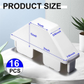 JDXHLAU 16 Pack White Vinyl Picket Fence Caps 7/8in X 3in Vinyl Picket Fence Caps Vinyl Fence Parts for Garden Fencing Outdoor. 