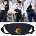 Oversized Daisy Print Waist Bags Men Women Sport Chest Pack Fashion Crossbody Pack Travel Phone Bag Sport Shoulder Bag Money Bag. 