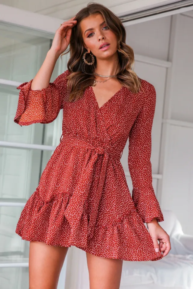 Long casual dresses with short sleeves best sale