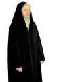 Muslim Irani Style Chadar - Abaya | Front zip & sleeves | full length Hijab. 