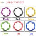 104BCD Round Narrow Wide 30-38T Chainring MTB Bike Chain Wheel Black 36T. 