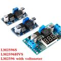 LM2596 LM2596S LM2596HVS DC-DC Adjustable Step Down Buck  Supply Module Voltage Regulator Module LM2596S with Voltmeter. 
