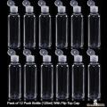 Empty Plastic Push Bottle 120ml / Empty Plastic Bottles for Hair Oil /  Empty Push Bottles Lotion Flip Top Refillable Bottle. 