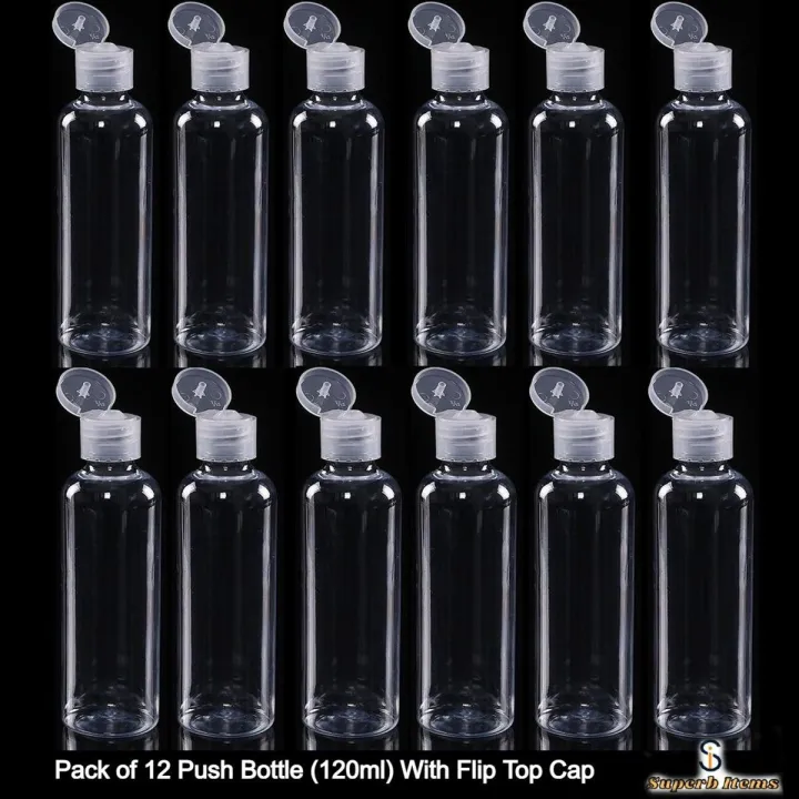 Empty%20Plastic%20Push%20Bottle%20120ml%20/%20Empty%20Plastic%20Bottles%20for%20Hair%20Oil%20/%20%20Empty%20Push%20Bottles%20Lotion%20Flip%20Top%20Refillable%20Bottle%20-%20Image%202