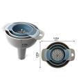 GST  4 IN 1 Multi-function Canning Funnel Set Wide Mouth Plastic Funnel Filter Oil Pot Liq. 