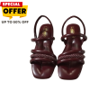 Maroon Casual Sandals for Girls - Stylish and Comfortable Everyday Wear. 
