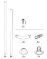 IKEA Multishape Shower curtain rod, U, L and Corner Shape. 