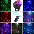 Disco Light with Mood Light Mode, 7 RGB Color Changing, Timer and Dimmable Function, 2 in 1 Sound Activated Disco Ball Light for Party Kids' Birthday Home Bedroom ORIGINAL UK ZONE STOCK. 