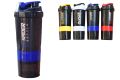 Ibraheemz Mart - 3-in-1 Spider Protein Shaker Bottle Sports Gym Water Bottle Multi-Purpose Shaker with Extra Supplement and Pill Capsule Storage BPA Free Plastic Easy Grip Leak Proof-500ml. 