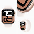 Apple Watch Series 10 Smart Watch, Aluminum case,  LTPO3 Display, Wide‑angle OLED, All‑day battery life, up to 18 hours of normal use, Emergency SOS, Water resistance 50m (swimproof), Dust resistance IP6X. 