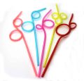 Pack of 4 Crazy Flexible Bendable Reusable Straw Multicolor. 