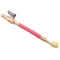 3Pcs R134A R410A R22 R12 800 Psi Manifold Gauge Set A/C Refrigeration Charg Hose High Pressure Hvac Refrigerant Charg Hoses Set With Ball Valve. 