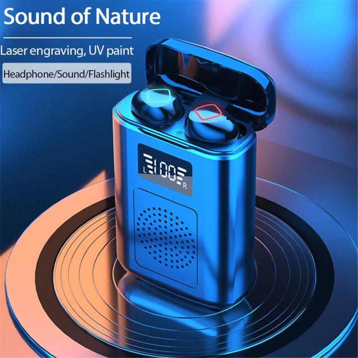M6 TWS Bluetooth 5.1 Wireless Earphones With Binaural Separation Design And CVC8.0 Noise Reduction Version Built In Micphone