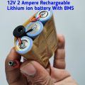 12V 2A Lithium ion Rechargeable Battery. 12V Wifi Router Power Bank. 12V Battery For Multiple use. 