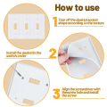 20Pcs Wall Insulation Outlet Insulators Sealers for Light, Switch. 