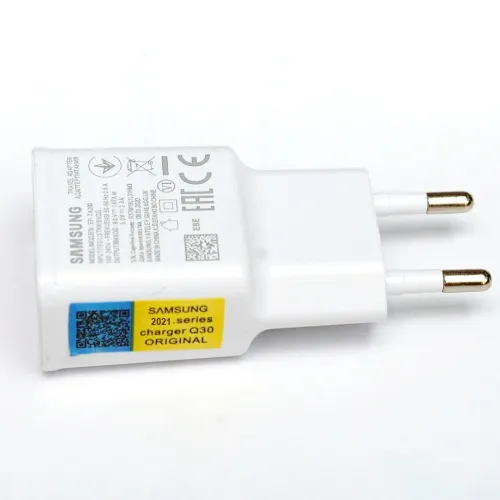SAMSUNG 2021 Series Charger Q30 Original - Sumsung Travel Adapter - Supports all Samsung SmartPhones - White